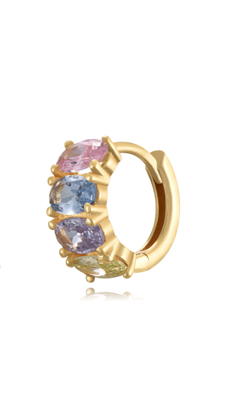 Le Marshand® - Joyería en plata 925, chapado en Oro 24K - Arito Eggys Pastel (Plata bañada oro) - Diseños propios - Brazaletes, pulseras, collares y pendientes - Joyería online - Mallorca