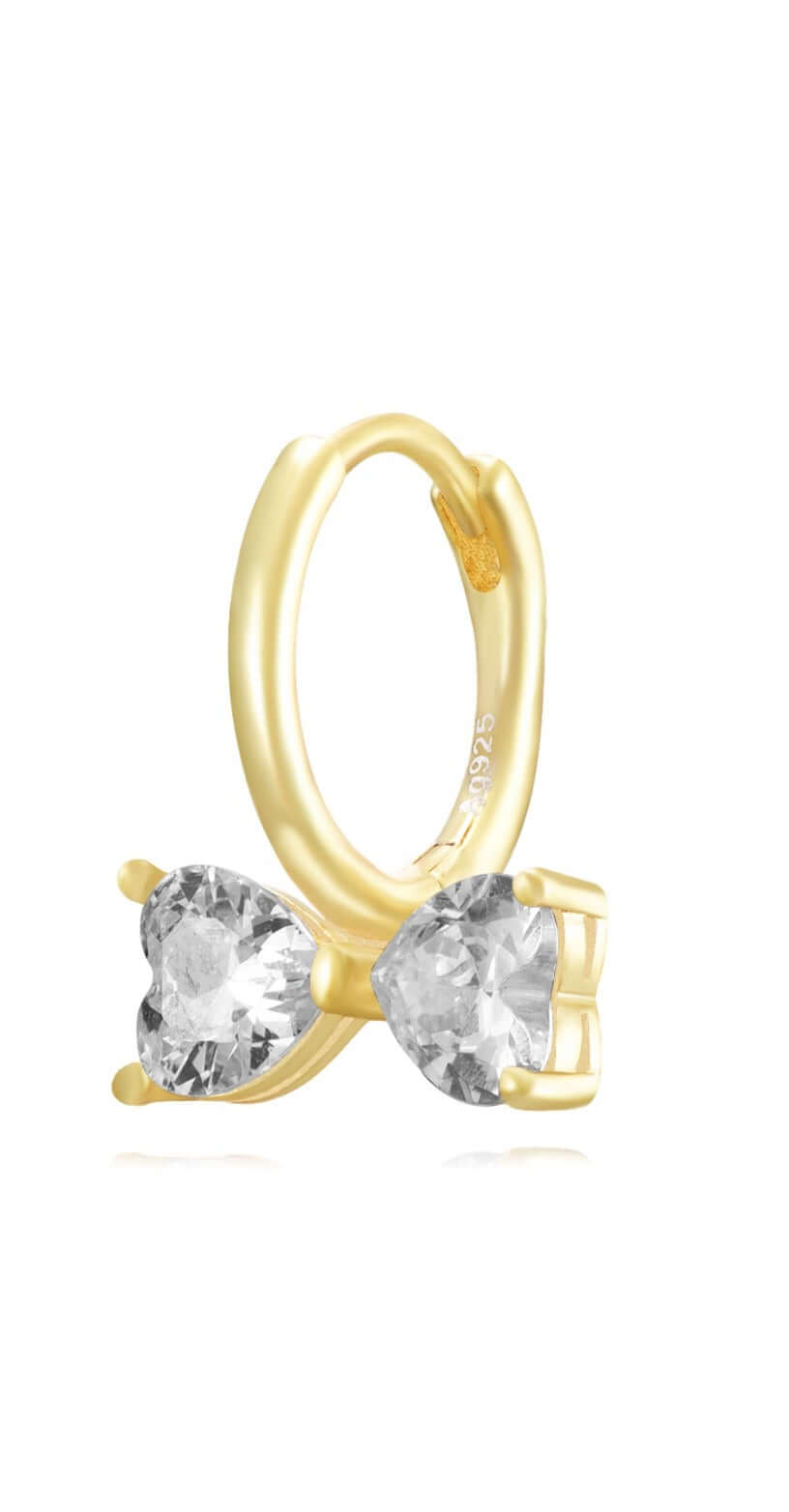 Lazo Corazón Ohrring (vergoldetes Silber)