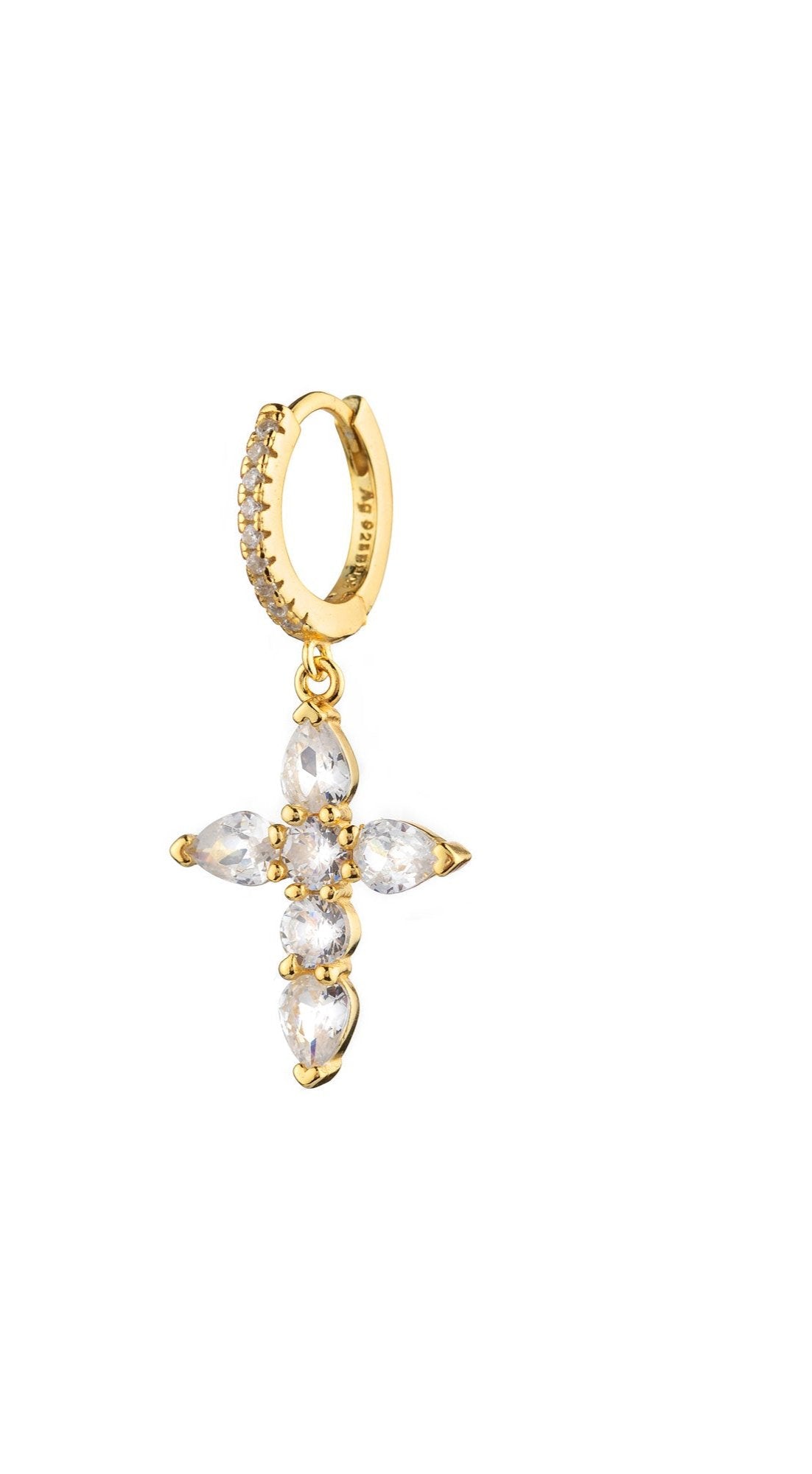Arito Cruz Preciosa (Plata 925 bañada oro 18k)