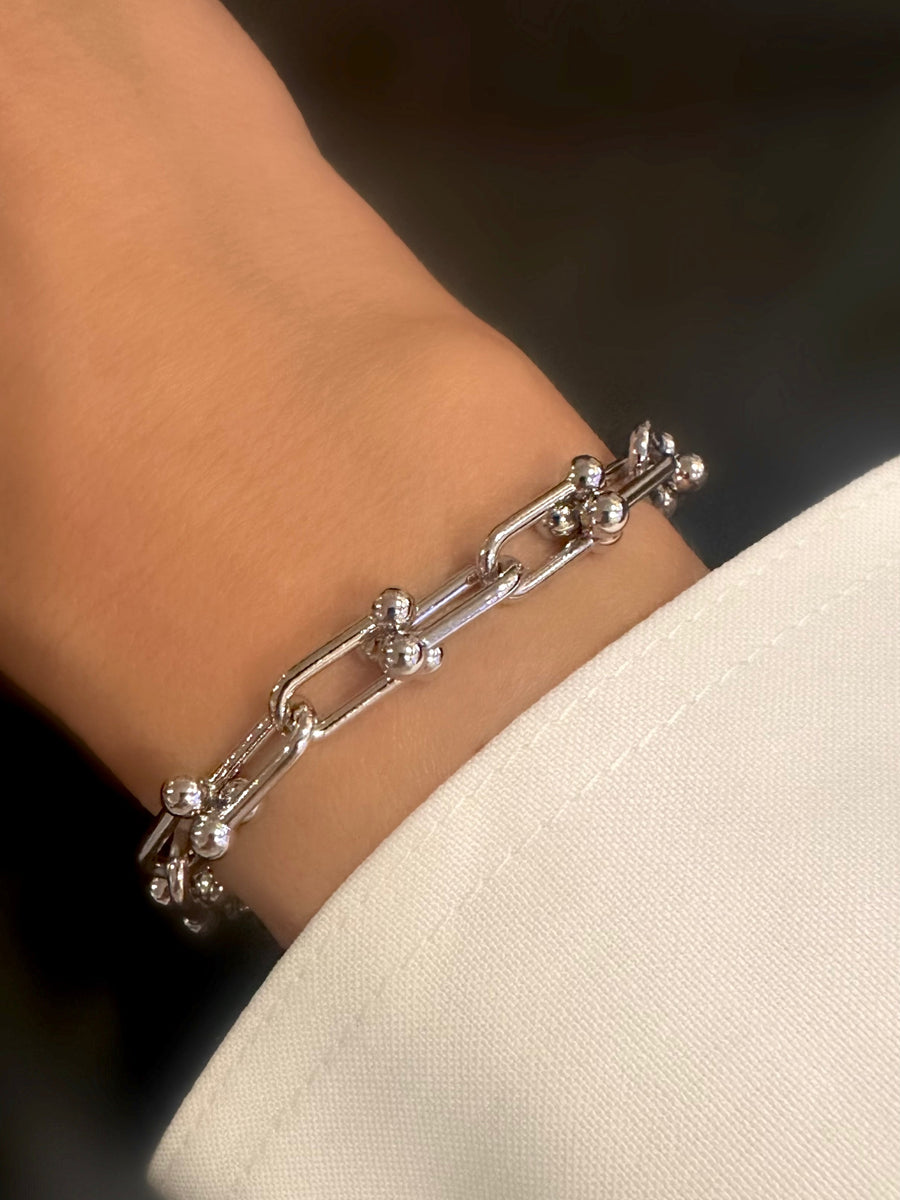 Amber Bracelet (Silver Plated)