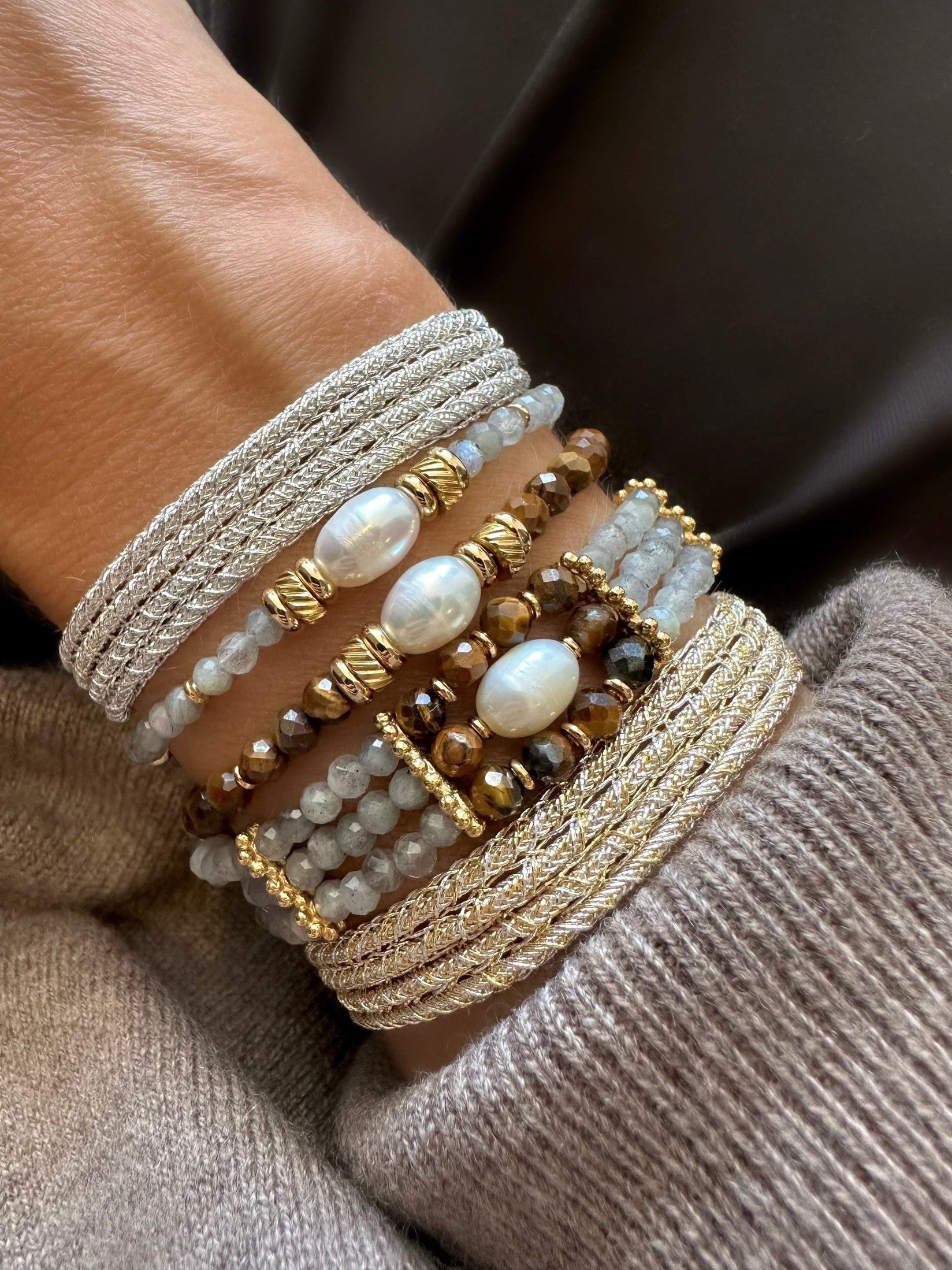 Pulsera Stones Karma (Ojo de Tigre)