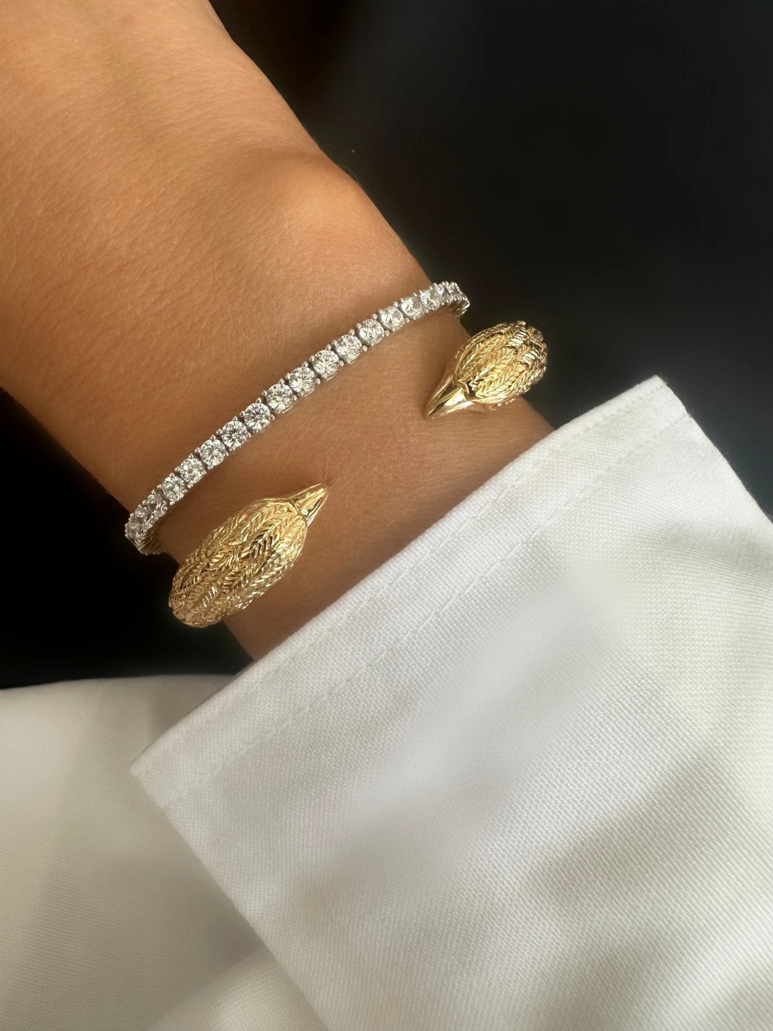 Brazalete Animal Cabezas Aguila - LE MARSHAND™