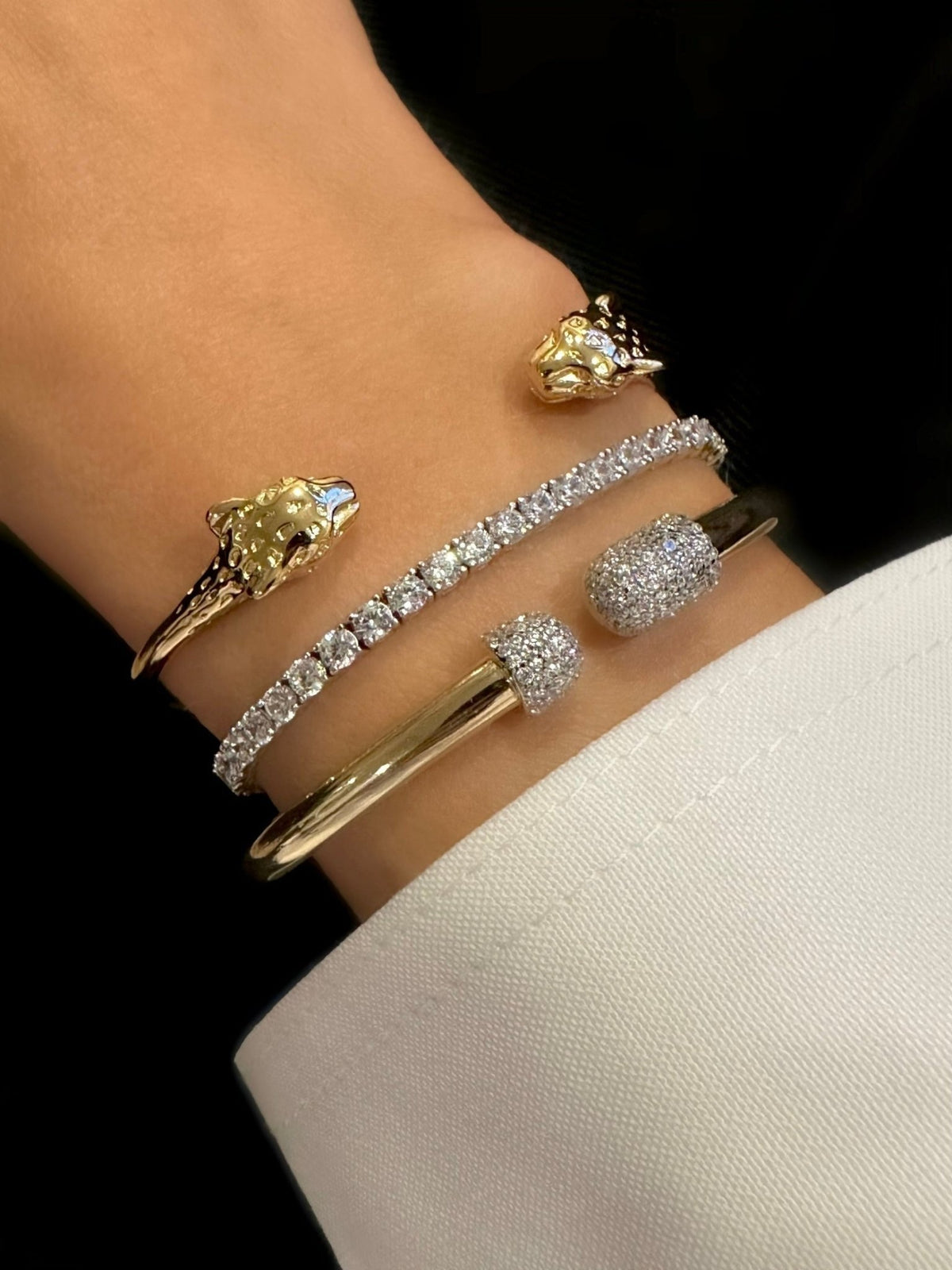 Diana Bracelet (925 Sterling Silver, 18k Gold Plated)