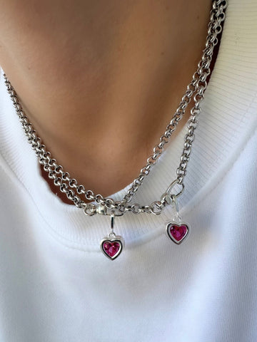Halskette Allure Passion (Pink) (925 Sterlingsilber)
