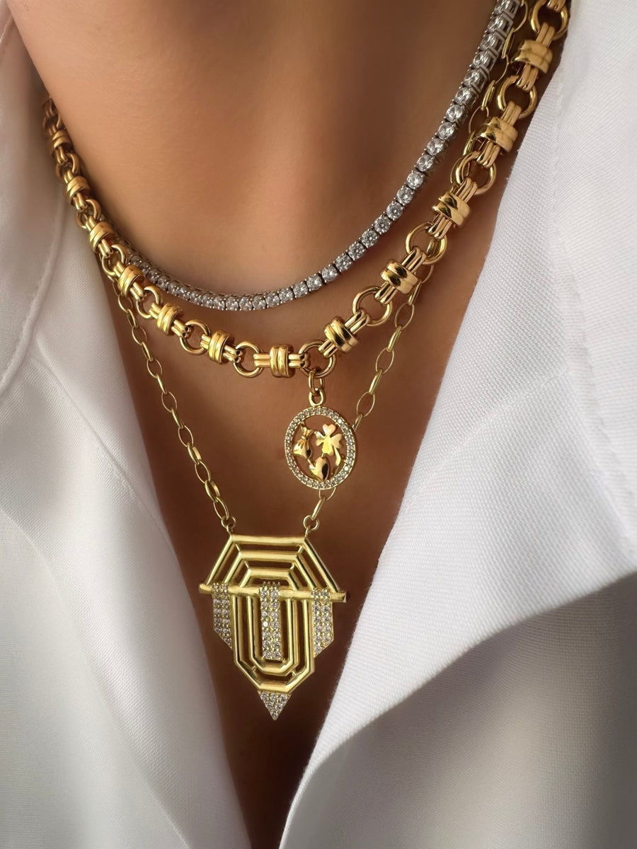 Collar Allure Serenity (Oro Vermeil) - LE MARSHAND™