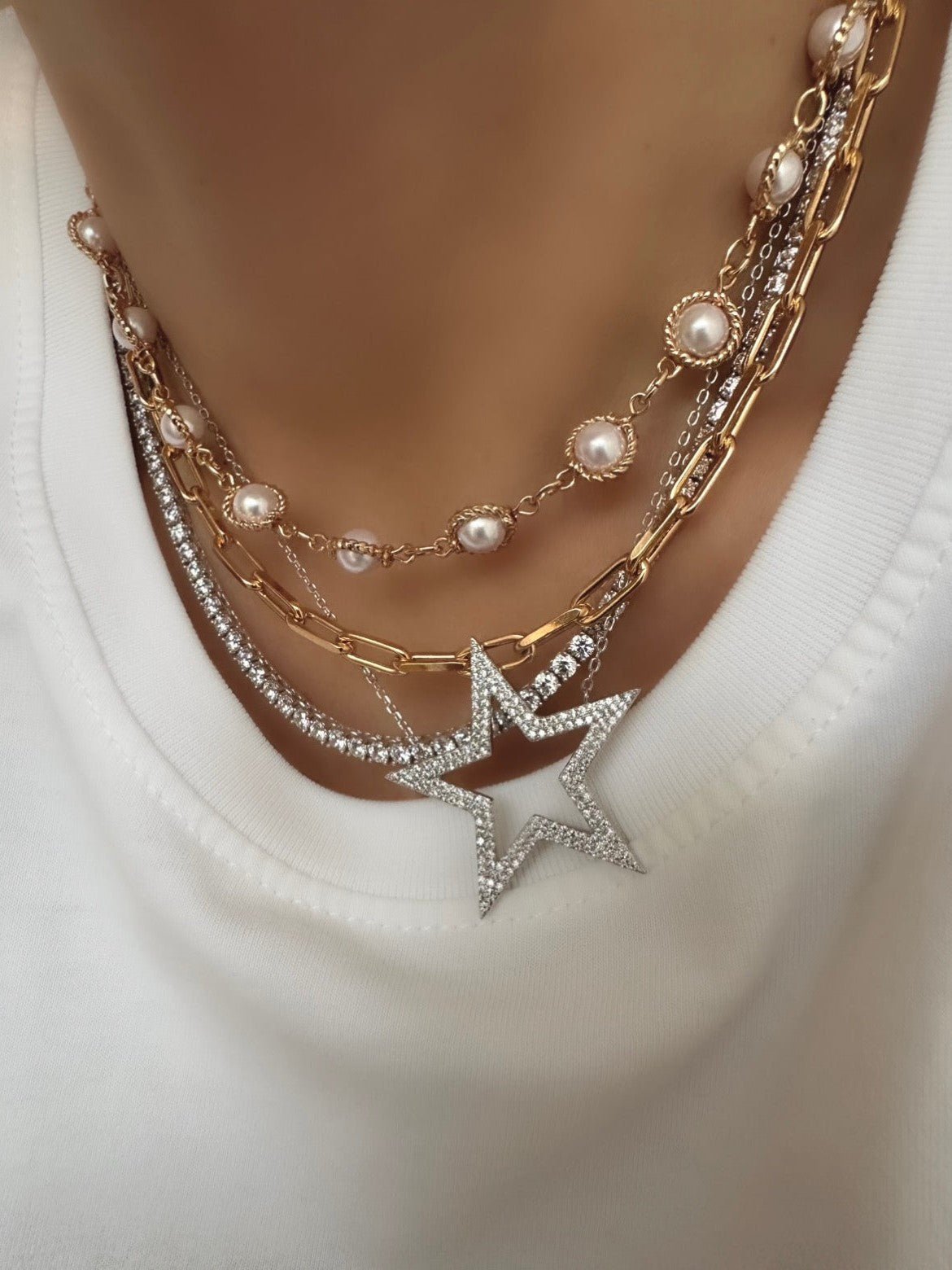 Collar Antic Gran Perla - LE MARSHAND™