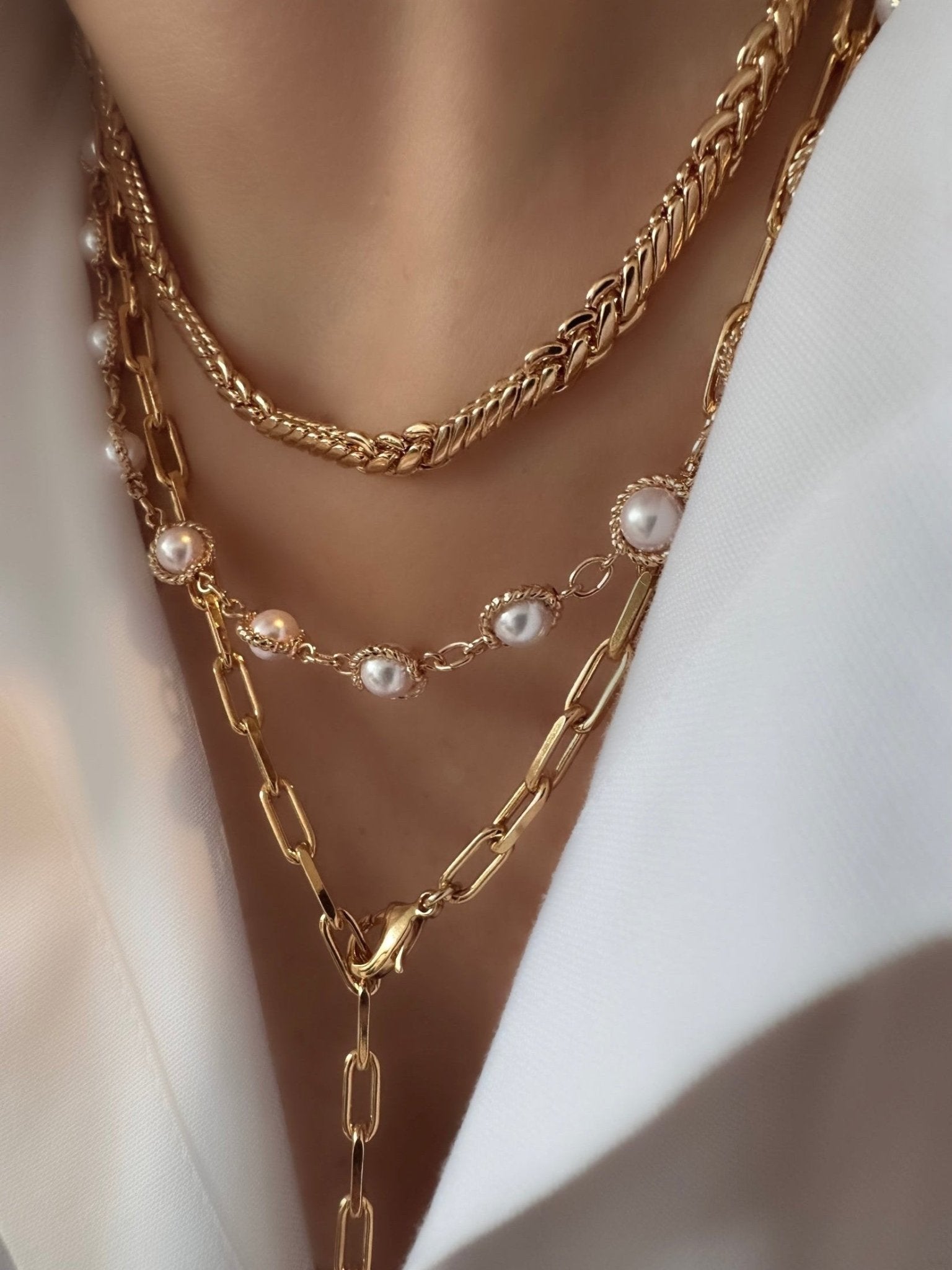 Collar Antic Gran Perla - LE MARSHAND™