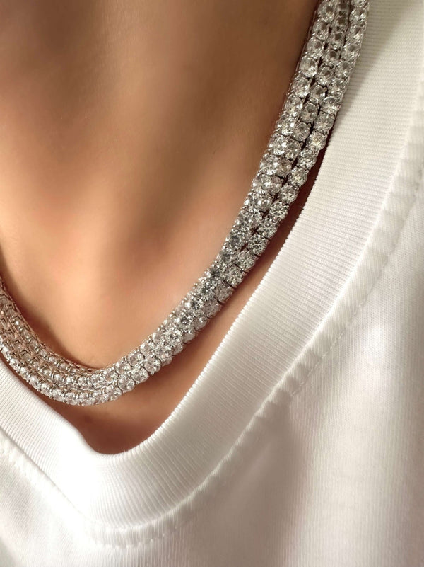 Collar Classic Riviere (4mm) (Plata 925) - LE MARSHAND™