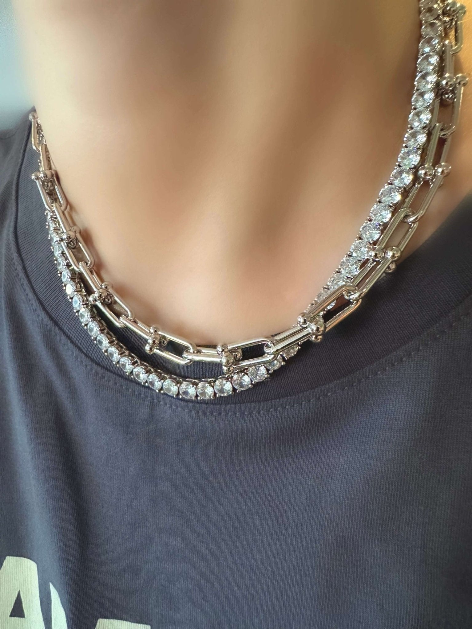 Collar Classic Riviere (4mm) (Plata 925) - LE MARSHAND™