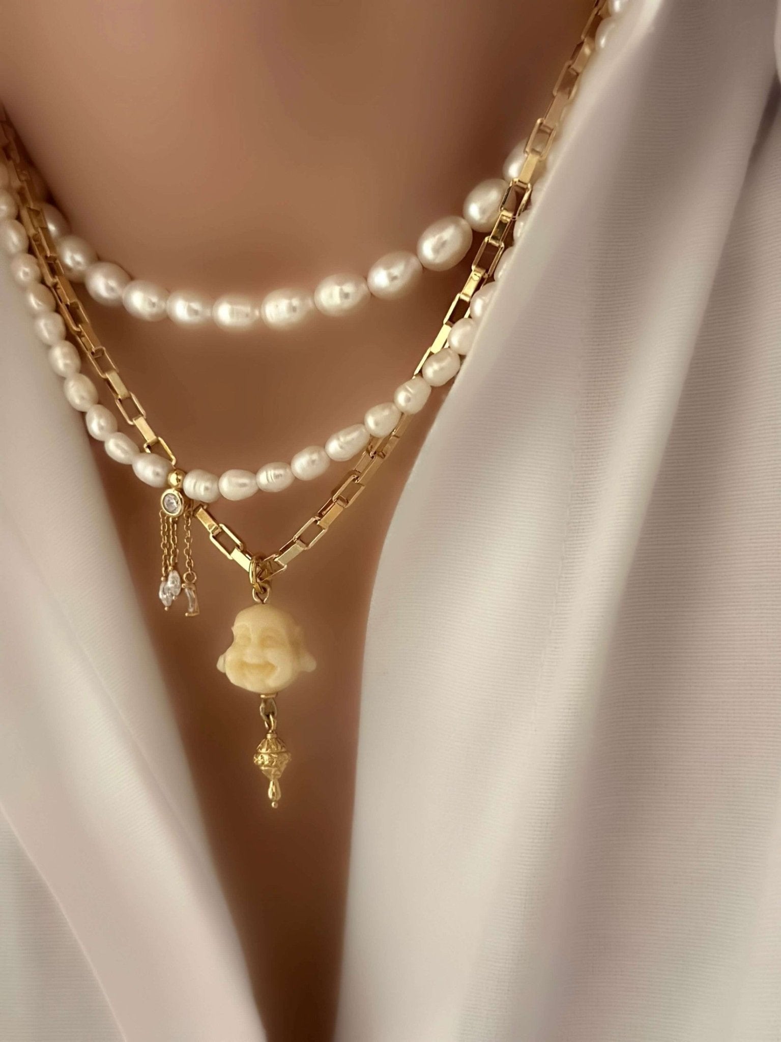 Collar Dolce Pearl Tulipe - LE MARSHAND™