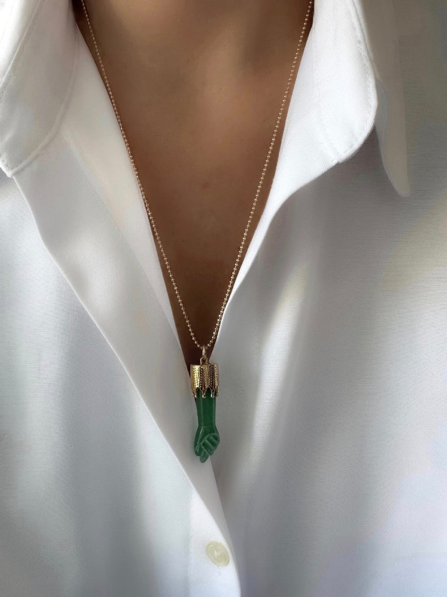 Collar Mano Figa (Aventurina) - LE MARSHAND™