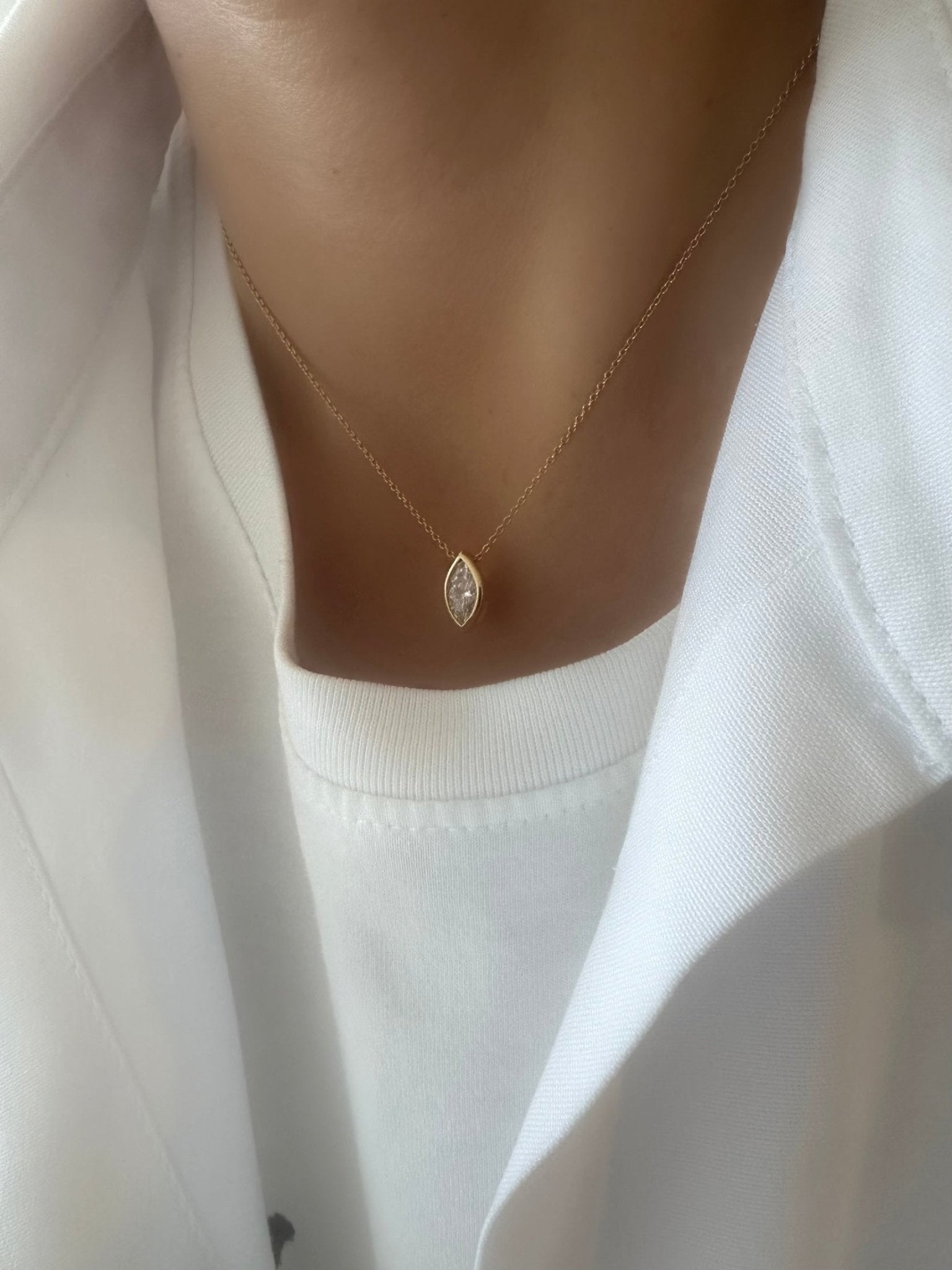 Collar Marquise (Diamante Lab Grown) - LE MARSHAND™