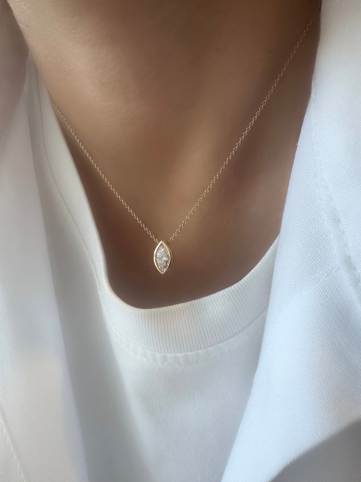 Collar Marquise (Diamante Lab Grown) - LE MARSHAND™