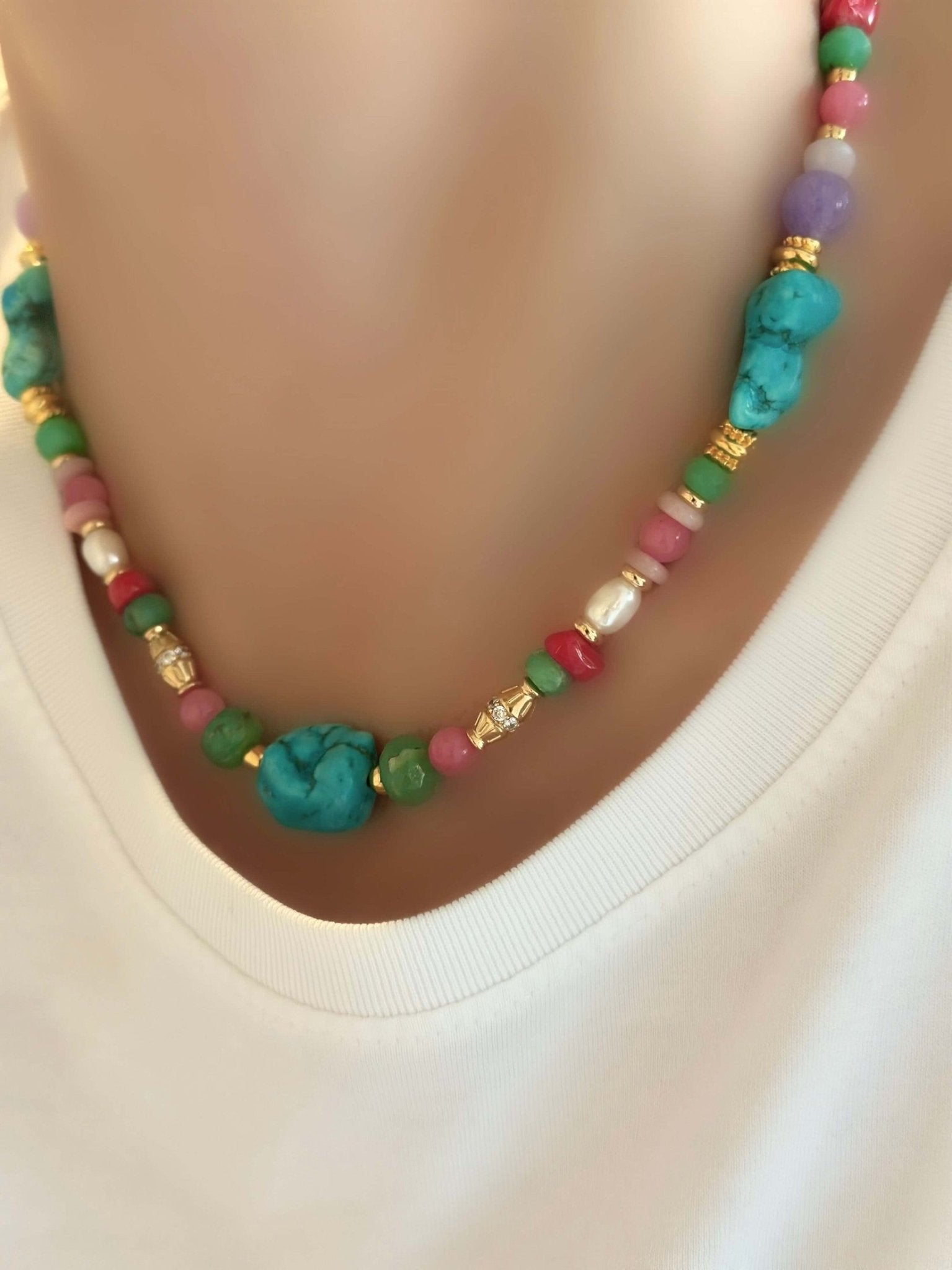 Collar Messy Color (Piedras naturales) - LE MARSHAND™