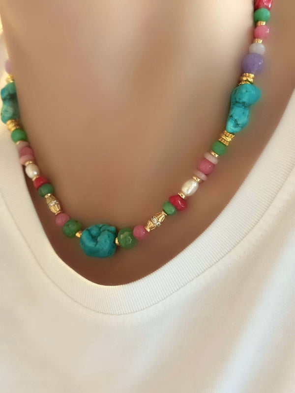 Collar Messy Color (Piedras naturales)