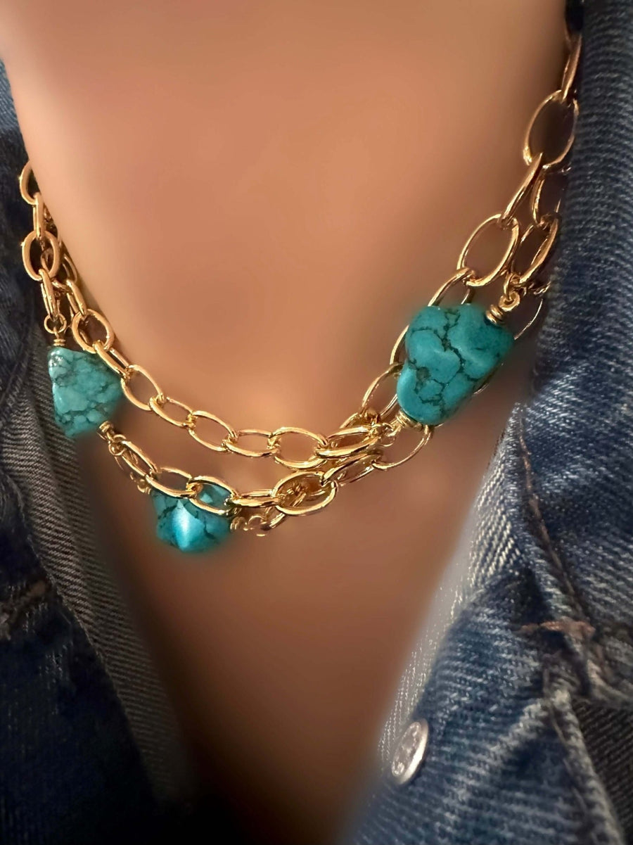 Collar Océano Turquesa - LE MARSHAND™