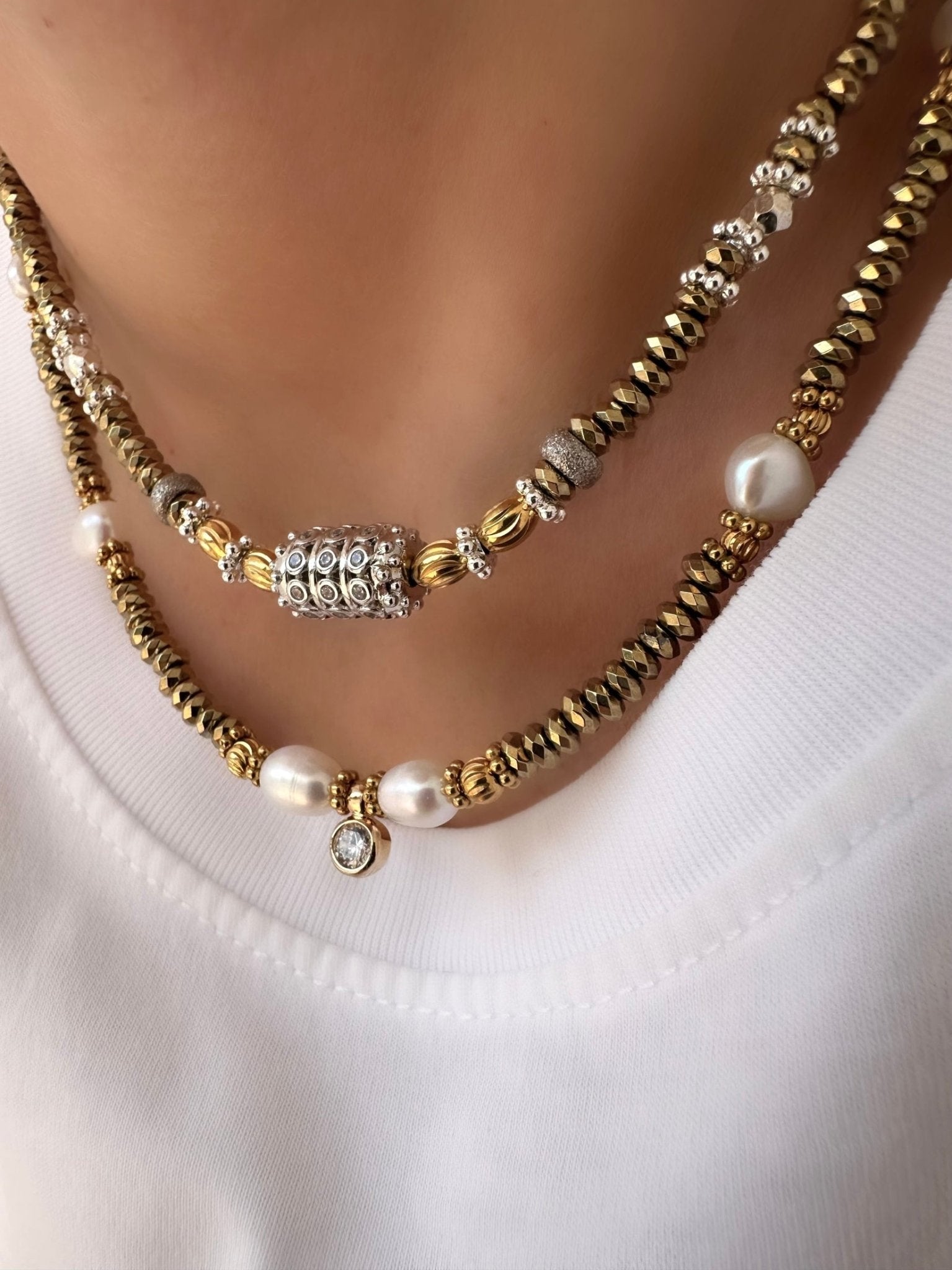 Collar Pirita Strong (Plata 925 y Pirita) - LE MARSHAND™