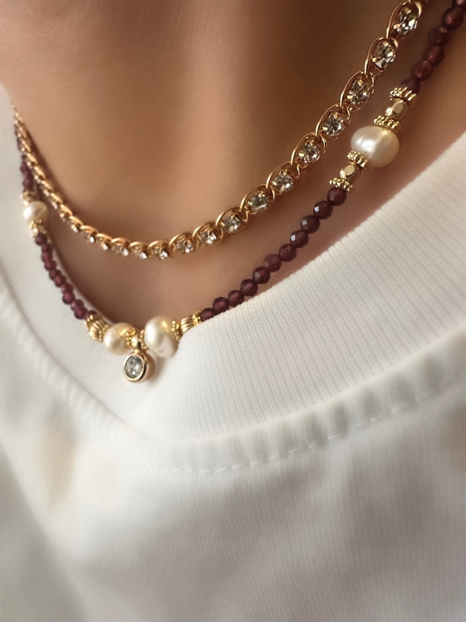 Collar Serendipity (Granate) - LE MARSHAND™