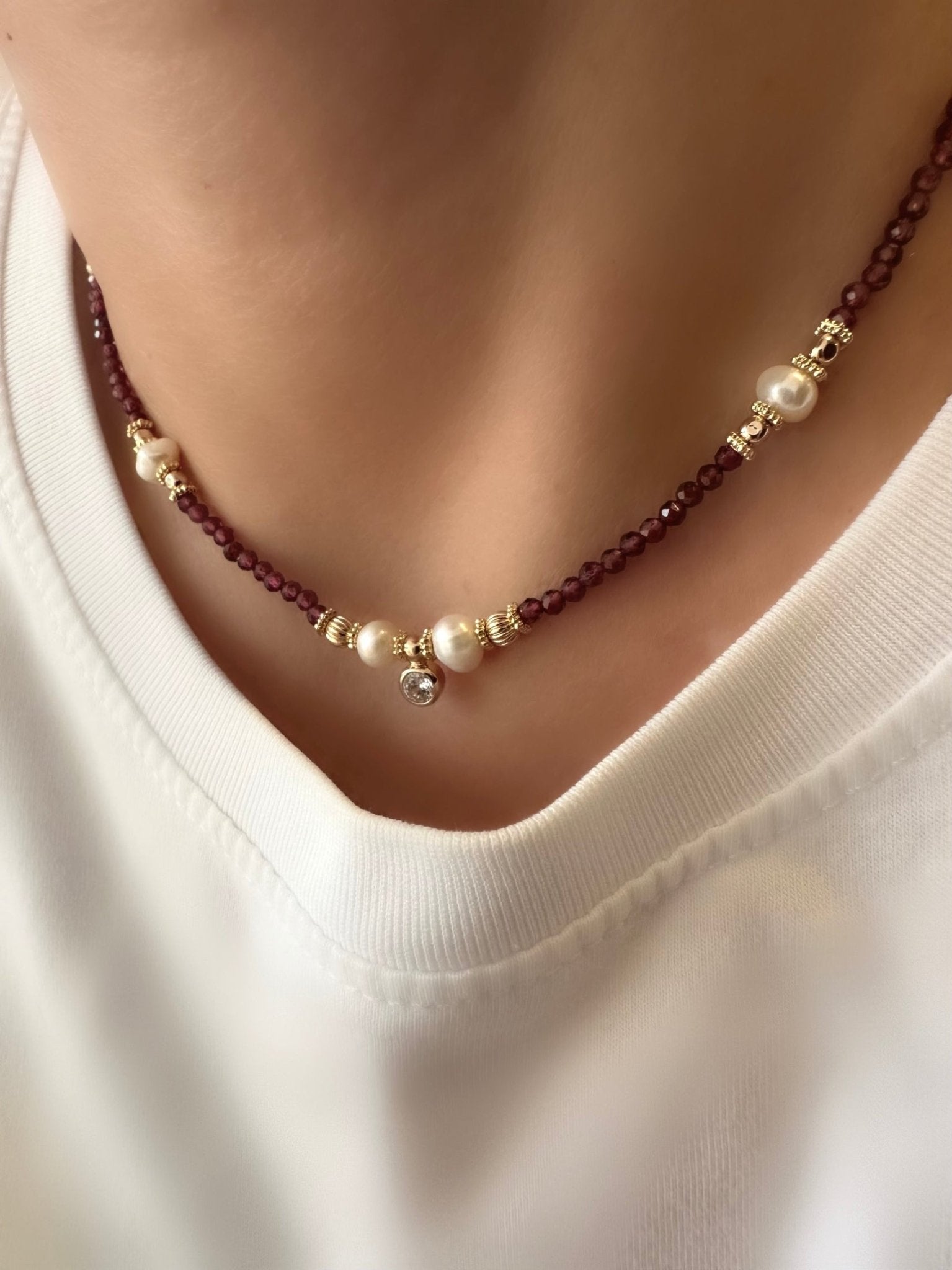 Collar Serendipity (Granate) - LE MARSHAND™