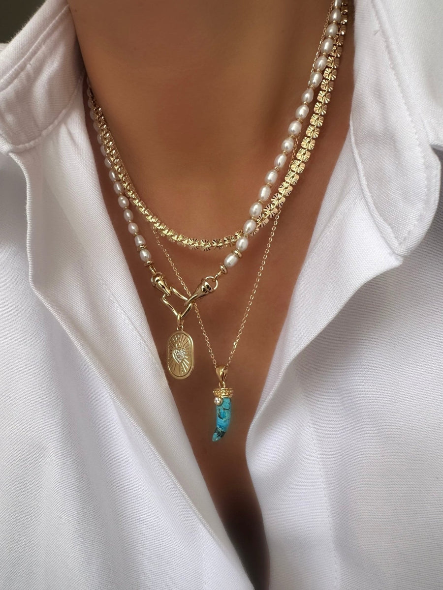 Collar Siracusa Petite (Turquesa) - LE MARSHAND™