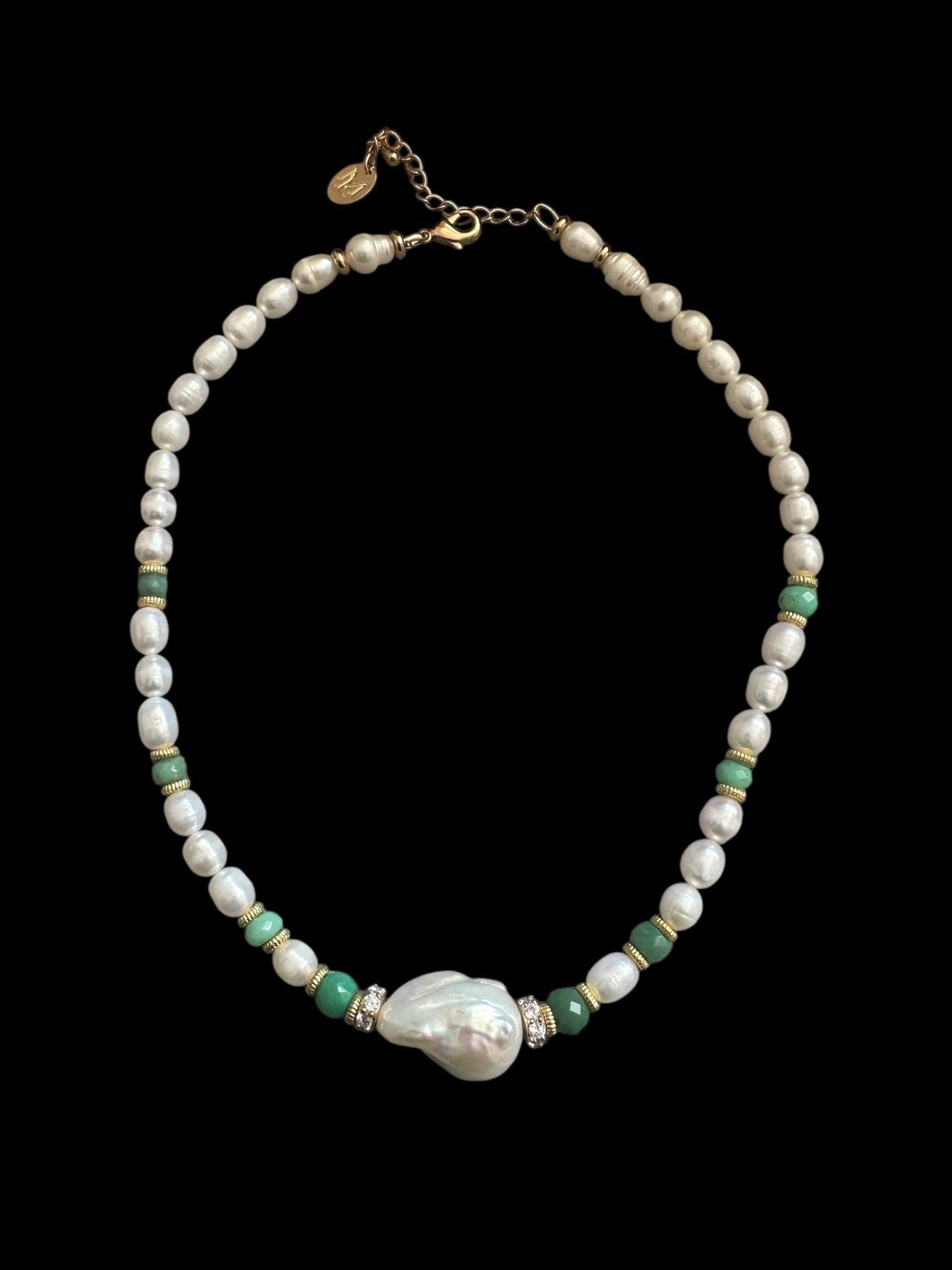 Collar Stones Baroque (Aventurina) - LE MARSHAND™