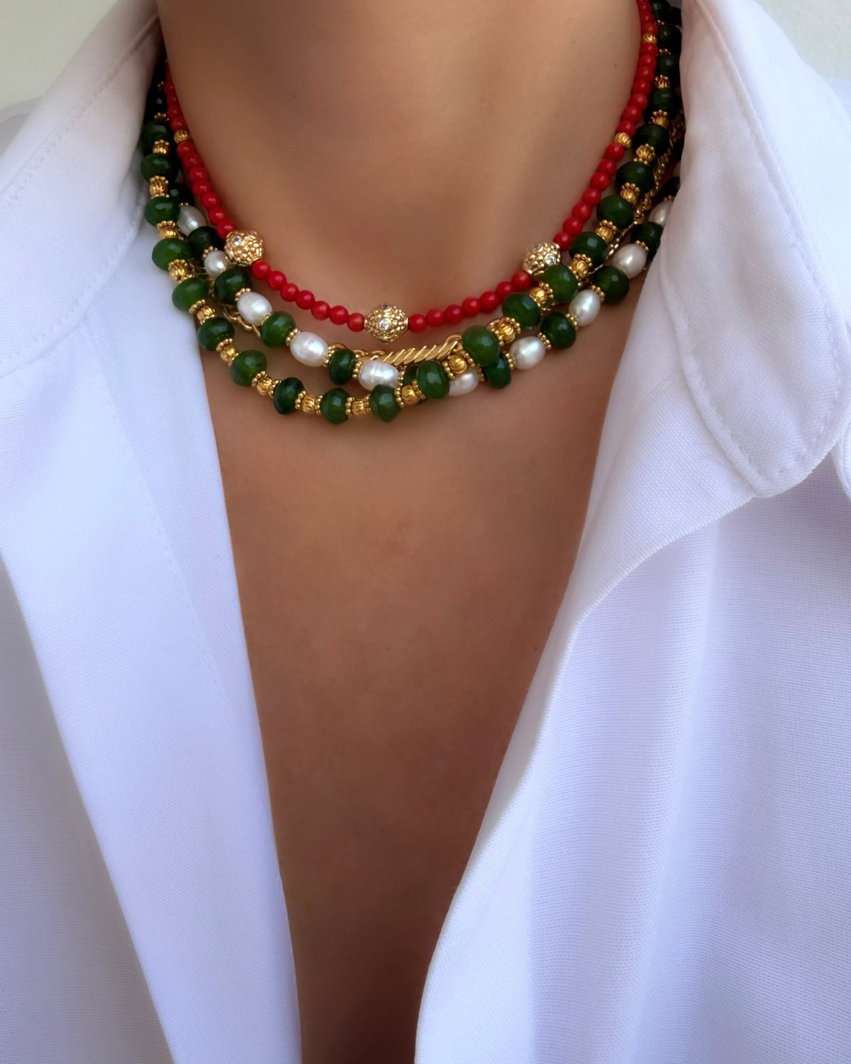 Collar Stones Collection Nº1 (Jade Verde)