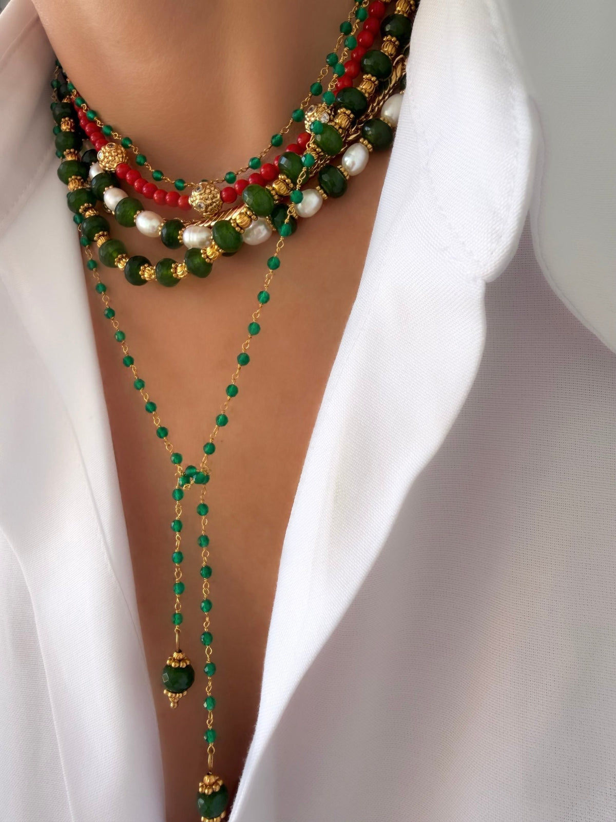 Collar Stones Collection Nº1 (Jade Verde)