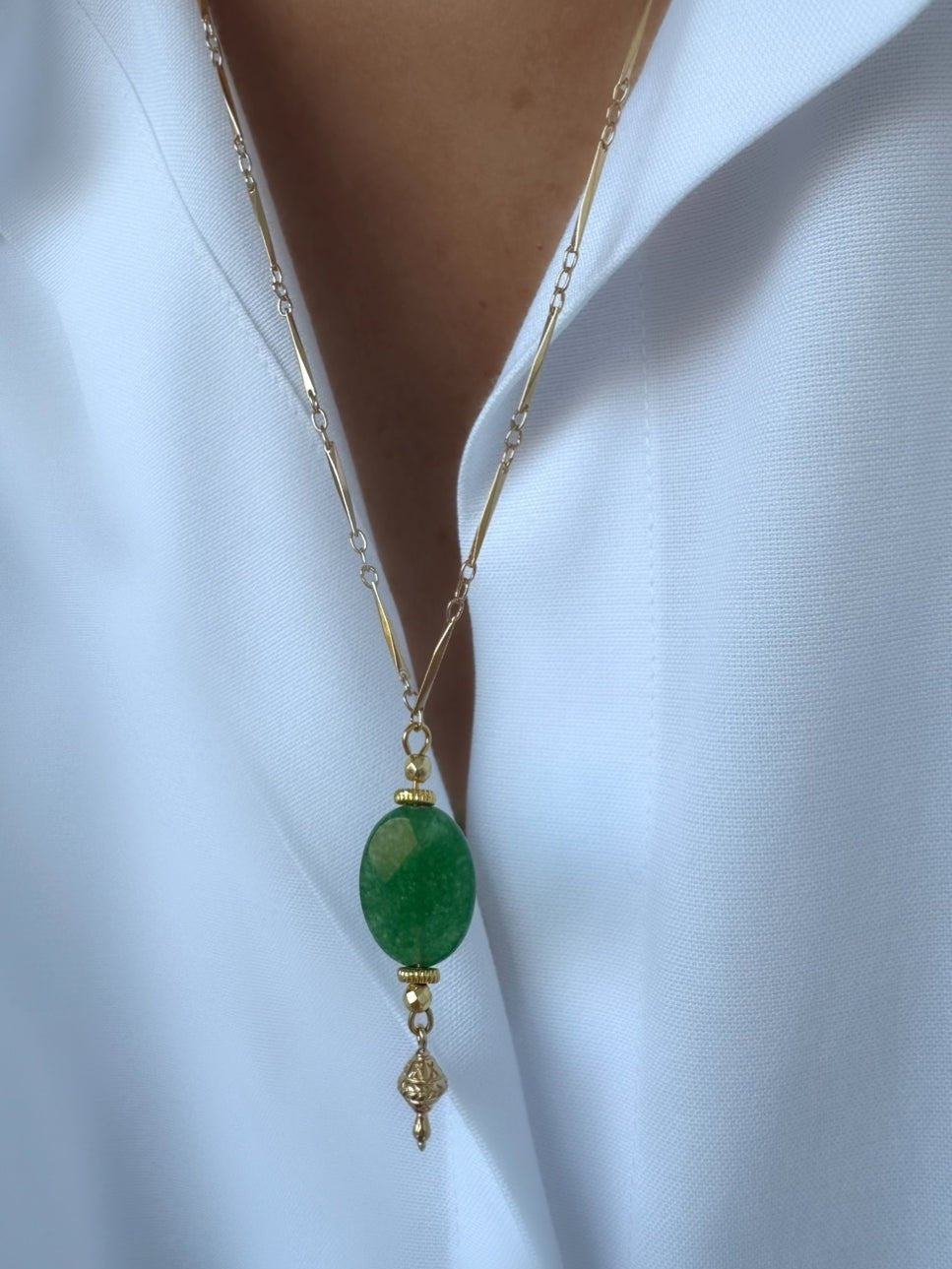 Collar Stones Cono (Aventurina) - LE MARSHAND™