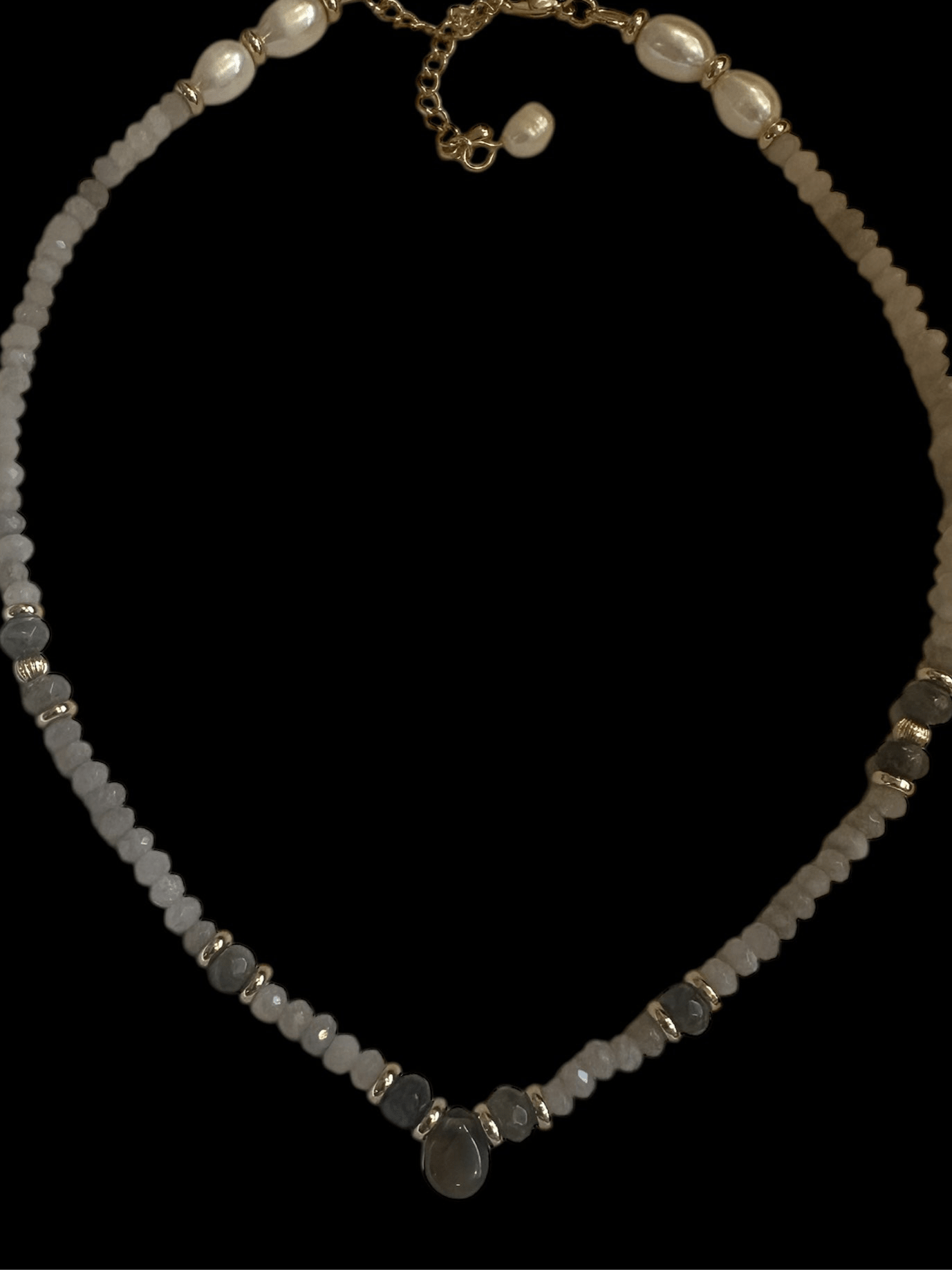 Collar Stones Drop (Labradorita, Agata y Cuarzo) - LE MARSHAND™