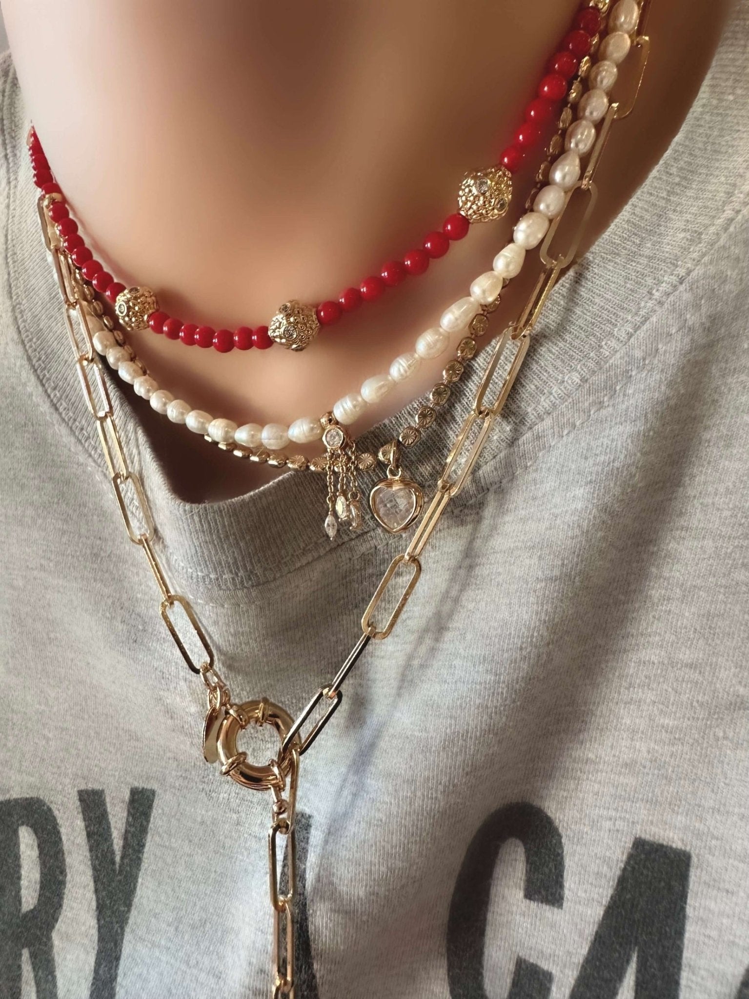 Collar Sultana (Coral) - LE MARSHAND™