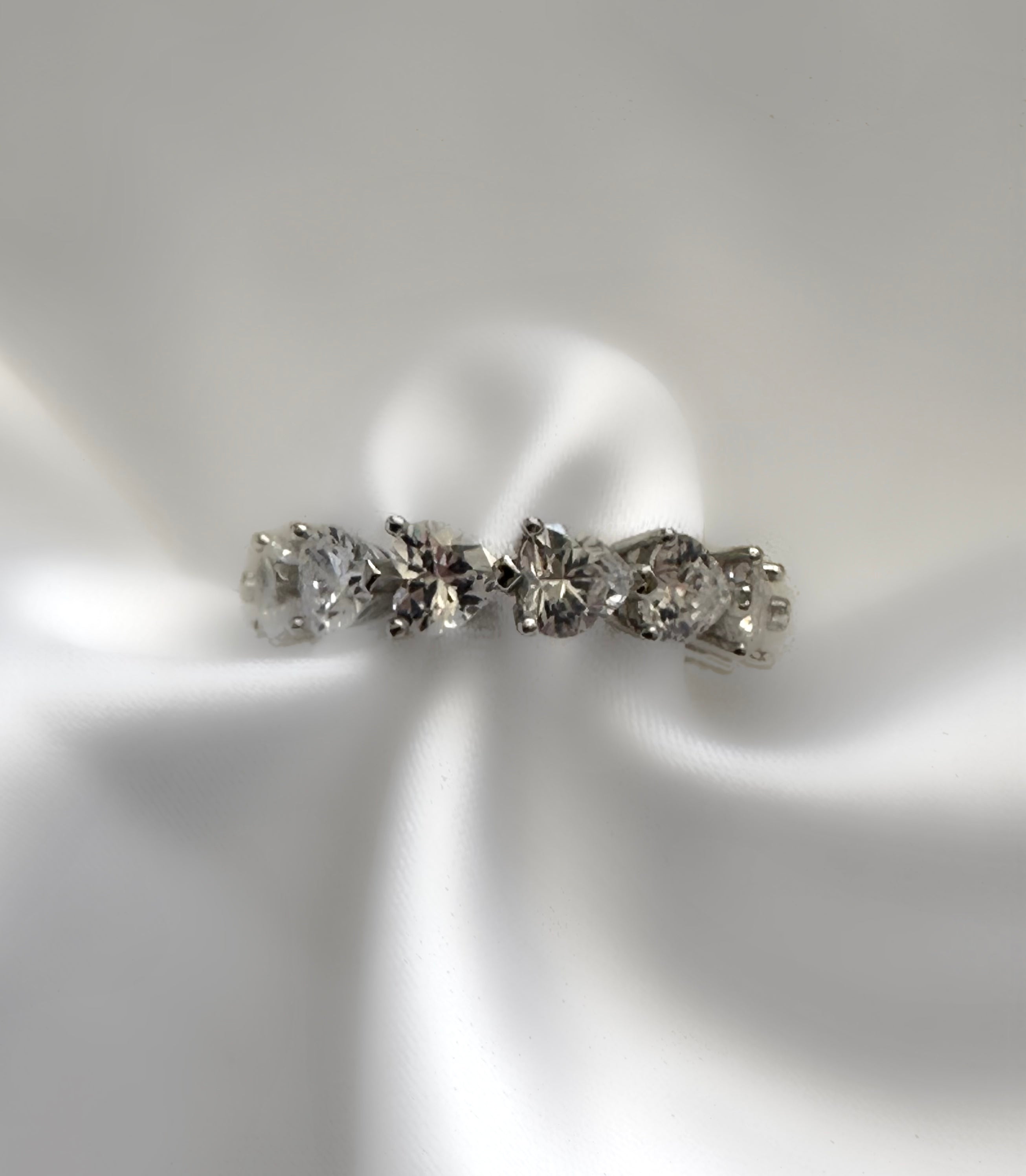 Riviere heart ring (925 Silver)
