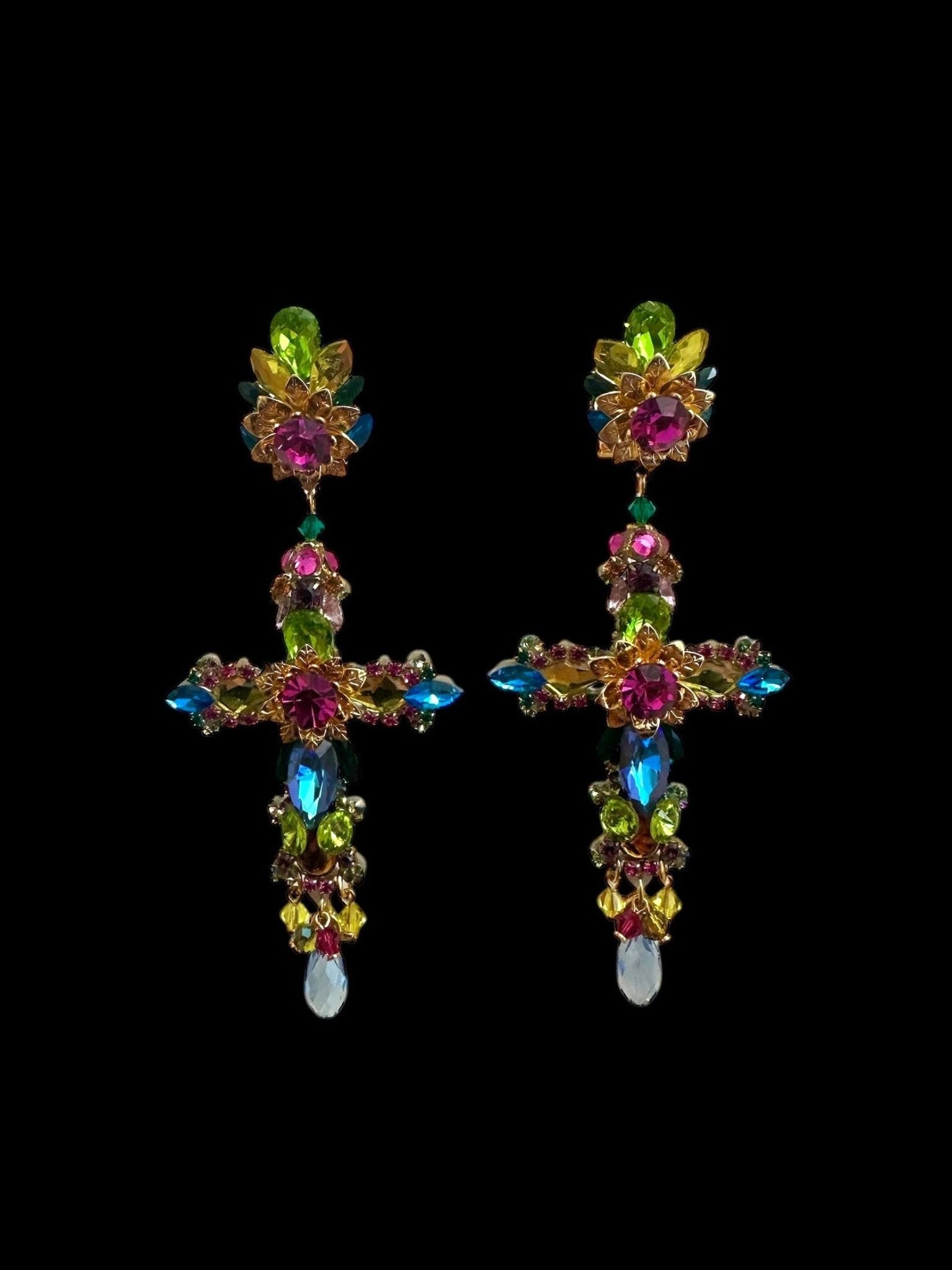 Pendientes Cruz Paraíso - LE MARSHAND™