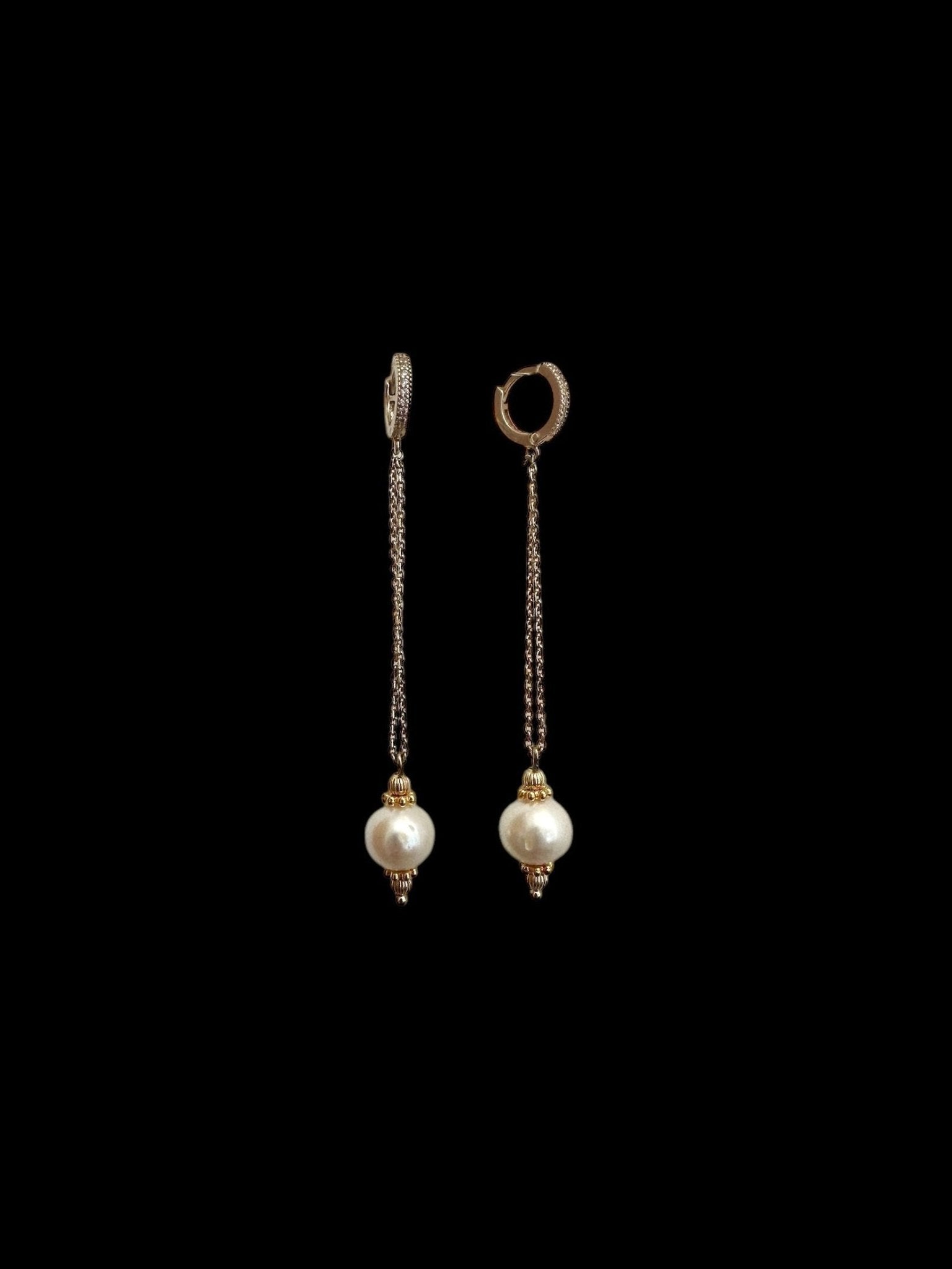 Pendientes Dolce Pearl Nude - LE MARSHAND™