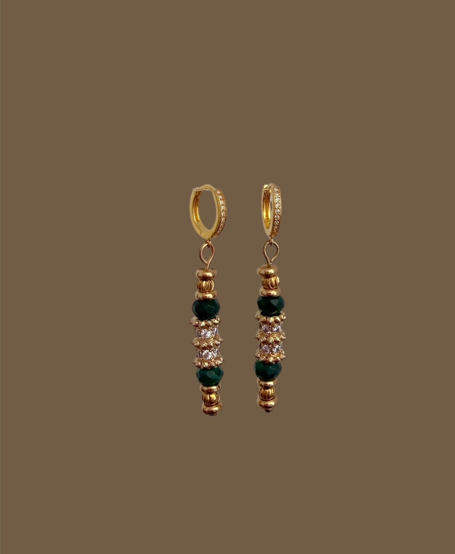 Pendientes Stones Collection Nº 2 (Jade) - LE MARSHAND™