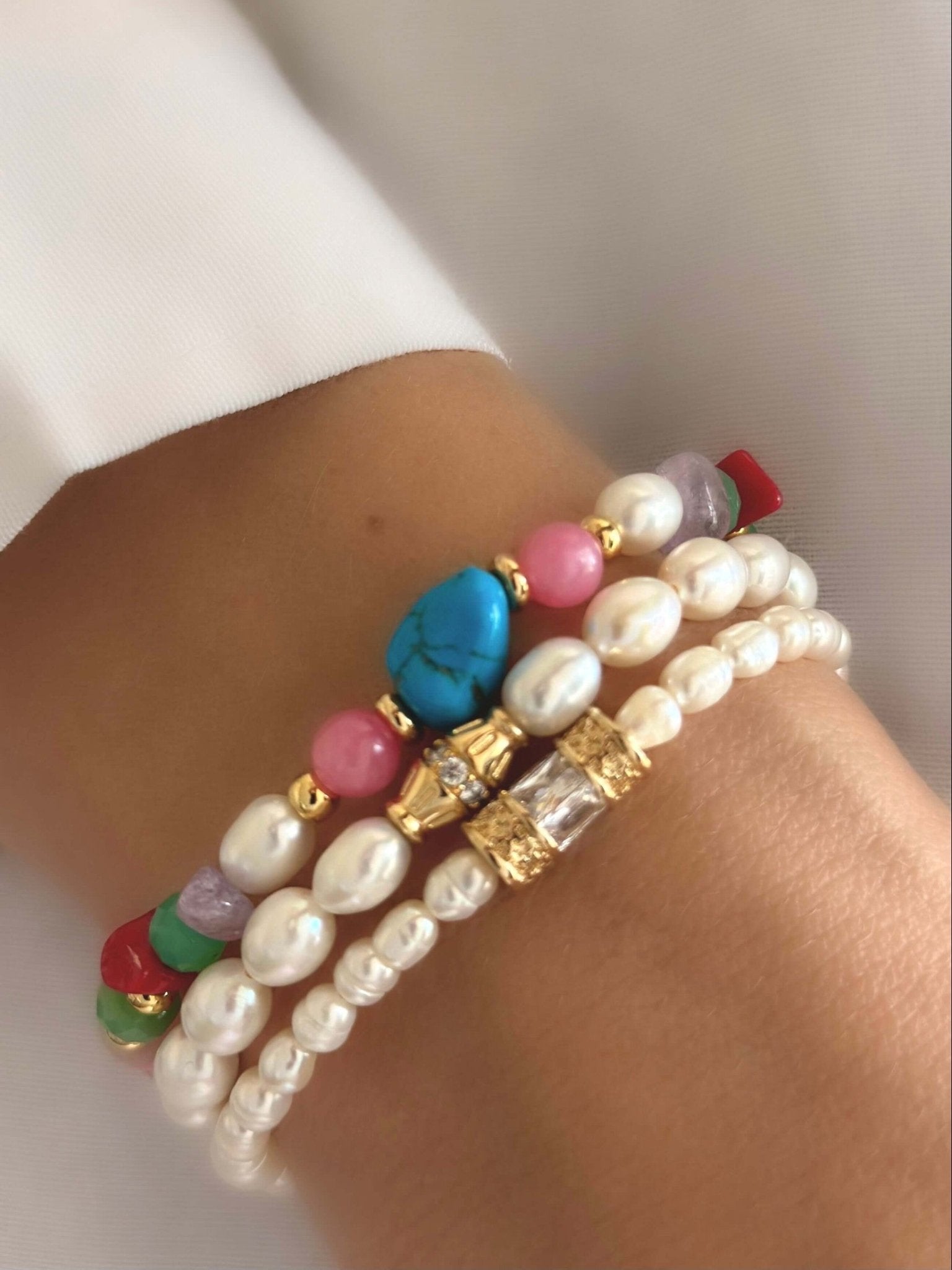 Pulsera Messy Color (Piedras naturales) - LE MARSHAND™
