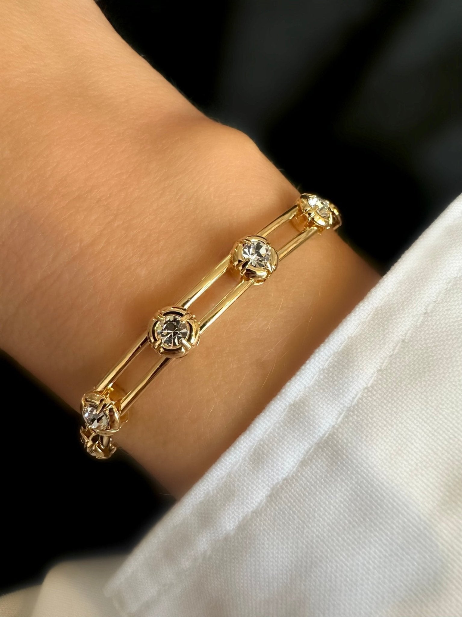 Pulsera Mónaco (White) - LE MARSHAND™