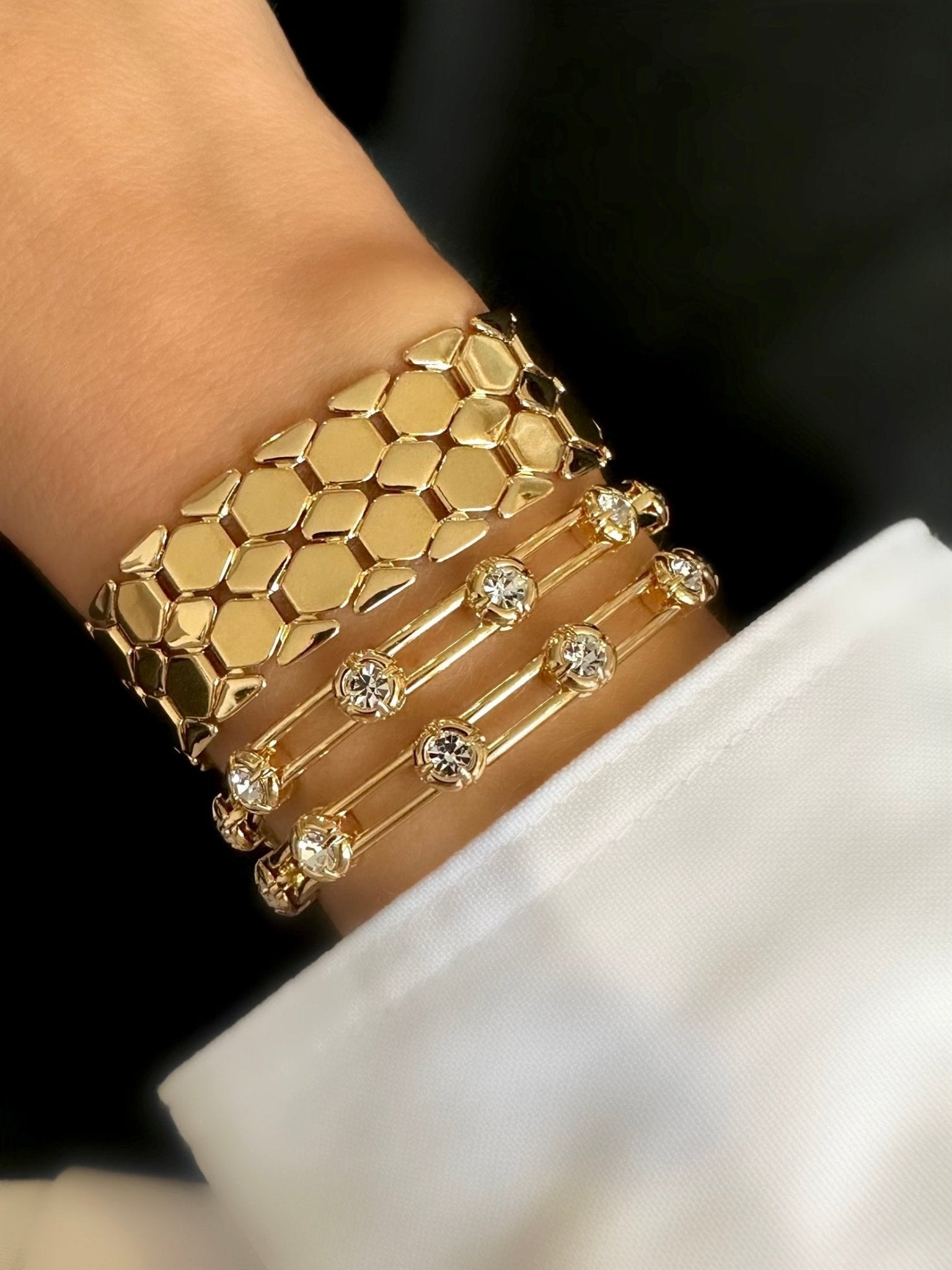Pulsera Mónaco (White) - LE MARSHAND™