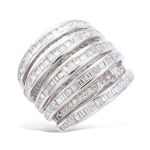 Le Marshand® - Joyería en plata 925, chapado en Oro 24K - Anillo Liz (Plata) - Diseños propios - Brazaletes, pulseras, collares y pendientes - Joyería online - Mallorca