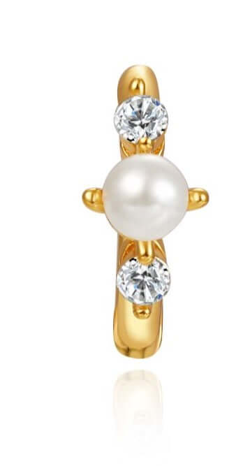 Le Marshand® - Joyería en plata 925, chapado en Oro 24K - Arito Perla al aire y Circonitas - Diseños propios - Brazaletes, pulseras, collares y pendientes - Joyería online - Mallorca