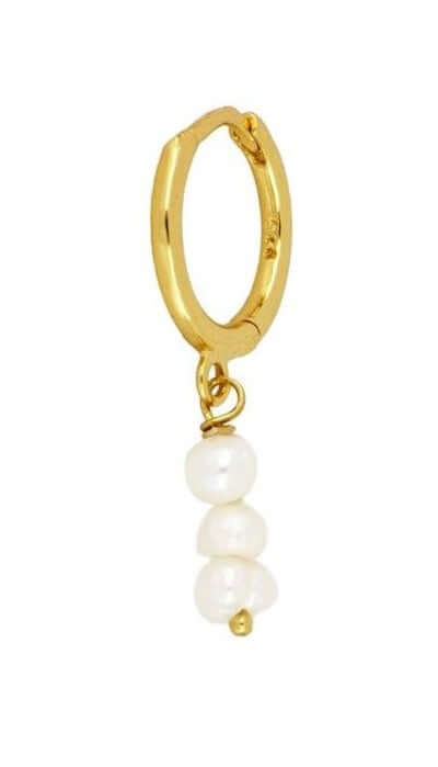 Le Marshand® - Joyería en plata 925, chapado en Oro 24K - Arito Perlitas - Diseños propios - Brazaletes, pulseras, collares y pendientes - Joyería online - Mallorca