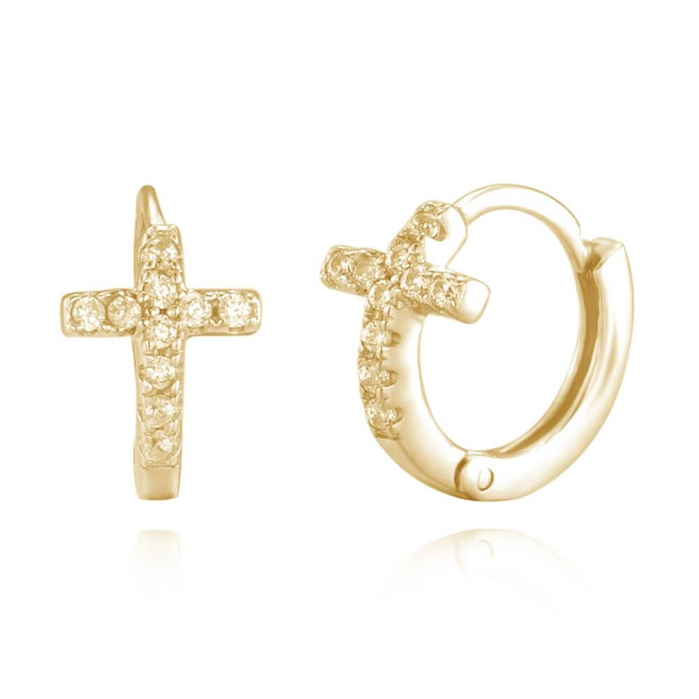 Le Marshand® - Joyería en plata 925, chapado en Oro 24K - Arito Circ Cruz - Diseños propios - Brazaletes, pulseras, collares y pendientes - Joyería online - Mallorca