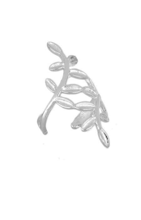 Le Marshand® - Joyería en plata 925, chapado en Oro 24K - Cuff Liso Ramita (Plata) - Diseños propios - Brazaletes, pulseras, collares y pendientes - Joyería online - Mallorca
