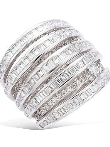 Le Marshand® - Joyería en plata 925, chapado en Oro 24K - Anillo Liz (Plata) - Diseños propios - Brazaletes, pulseras, collares y pendientes - Joyería online - Mallorca