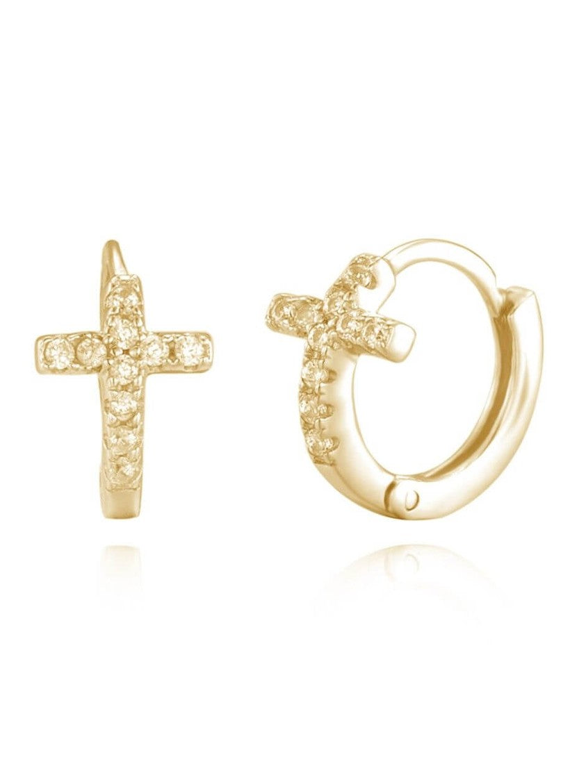 Le Marshand® - Joyería en plata 925, chapado en Oro 24K - Arito Circ Cruz - Diseños propios - Brazaletes, pulseras, collares y pendientes - Joyería online - Mallorca