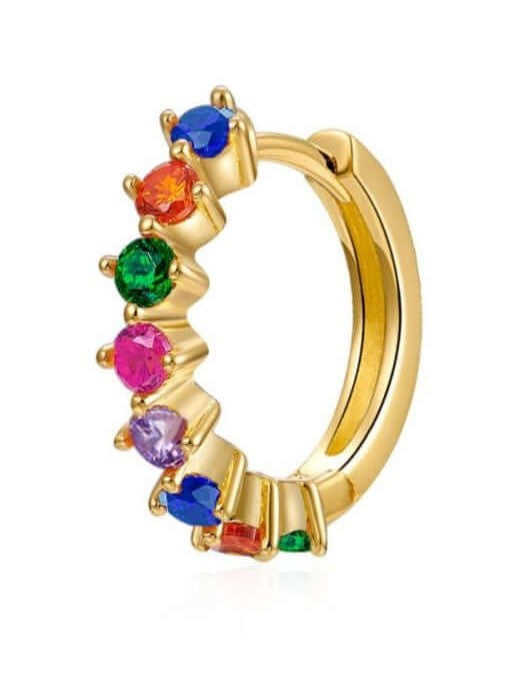 Le Marshand® - Joyería en plata 925, chapado en Oro 24K - Arito Circulitos Colorines - Diseños propios - Brazaletes, pulseras, collares y pendientes - Joyería online - Mallorca