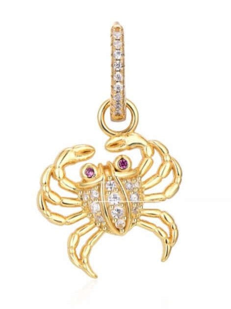 Le Marshand® - Joyería en plata 925, chapado en Oro 24K - Arito Lux Cangrejo - Diseños propios - Brazaletes, pulseras, collares y pendientes - Joyería online - Mallorca