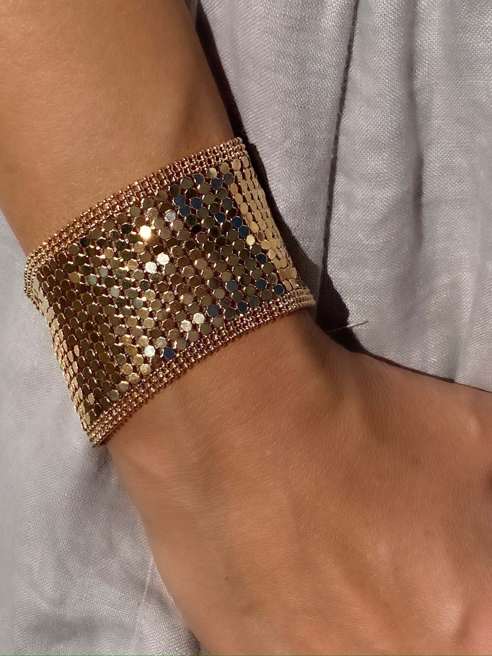 Le Marshand® - Joyería en plata 925, chapado en Oro 24K - Brazalete Disco - Diseños propios - Brazaletes, pulseras, collares y pendientes - Joyería online - Mallorca