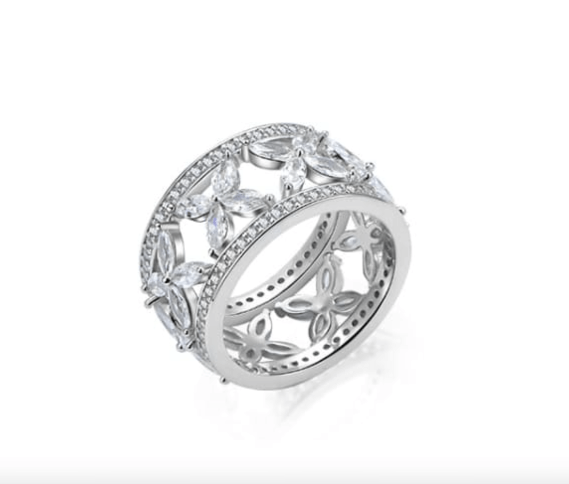 Le Marshand® - Joyería en plata 925, chapado en Oro 24K - Anillo Primavera (Plata) - Diseños propios - Brazaletes, pulseras, collares y pendientes - Joyería online - Mallorca