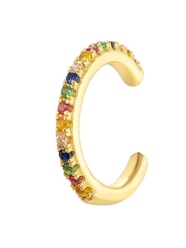 Le Marshand® - Joyería en plata 925, chapado en Oro 24K - Cuff Simple Fino Colorines - Diseños propios - Brazaletes, pulseras, collares y pendientes - Joyería online - Mallorca