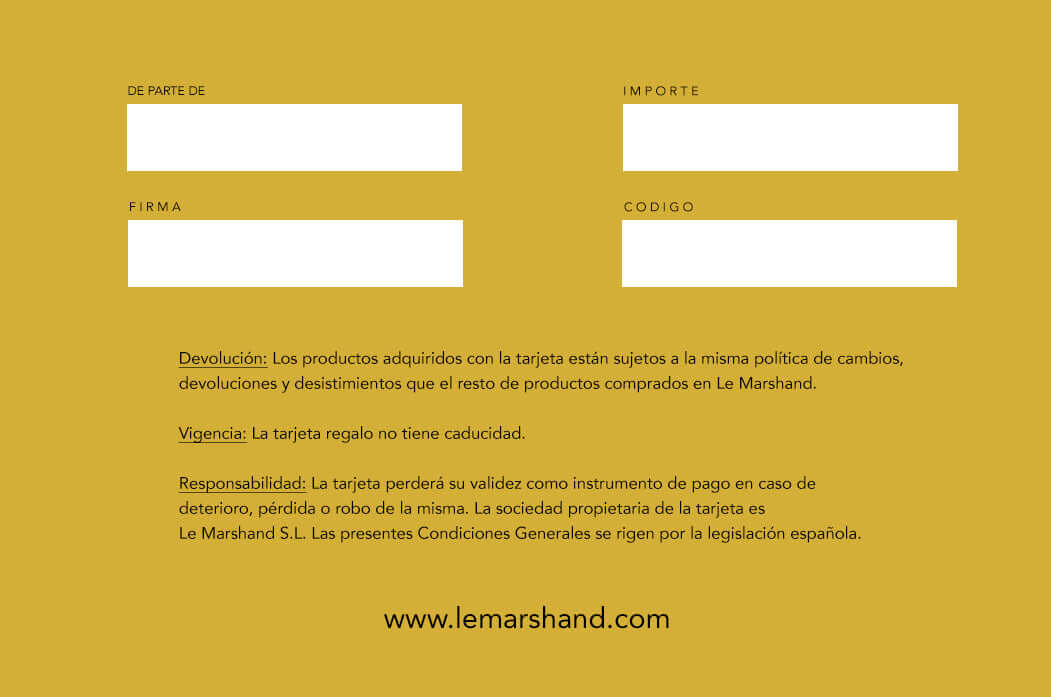Le Marshand® - Joyería en plata 925, chapado en Oro 24K - Tarjeta de regalo - Diseños propios - Brazaletes, pulseras, collares y pendientes - Joyería online - Mallorca